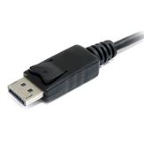 StarTech 6in DisplayPort to Mini DisplayPort Video Cable Adapter - M/F - DP Male to Mini DP Female - Black (DP2MDPMF6IN) - DisplayPort-adapter - 15.2 cm (DP2MDPMF6IN)