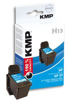 KMP H13 ink cartridge black compatible with HP C 8727 AE (0997,4271)