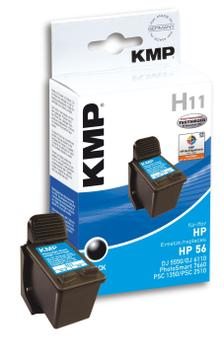 KMP H11 ink cartridge black compatible with HP C 6656 AE (0995,4561 $DEL)