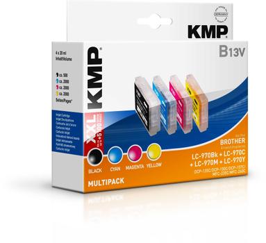 KMP B13V Promo Pack compatible with LC-970 Bk/C/M/Y (1060,0050)