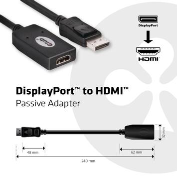 Club 3D adapterkabel - DisplayPort / HDMI (CAC-1001)