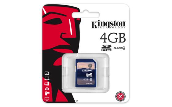 KINGSTON 4GB SDHC Class 4 (SD4/4GB)