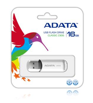 A-DATA ADATA 16GB USB Stick Classic C906 white (AC906-16G-RWH)
