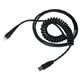 HONEYWELL USB BLACK TYPE A 2.8M COILED HOST POWER CABL