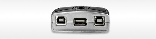 ATEN automatisk/ manuel USB 2.0 switch. 2 computere til 1 enhed (US-221A)