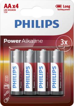 PHILIPS Power Alkaline AA LR06 4-pack (LR6P4B/10)