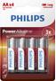 PHILIPS Power Alkaline AA 4-blister
