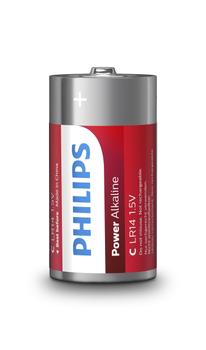PHILIPS Power Alkaline Battery  (LR14P2B/10)