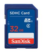 SANDISK Secure Digital Card 32GB SDHC - qty 1 (SDSDB-032G-B35)