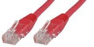 MICROCONNECT U/UTP CAT6 0.3M Red LSZH