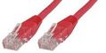 MICROCONNECT U/UTP CAT6 0.3M Red LSZH