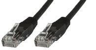MICROCONNECT U/UTP CAT6 0.3M Black LSZH