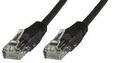 MICROCONNECT UTP CAT6 0.3M BLACK LSZH