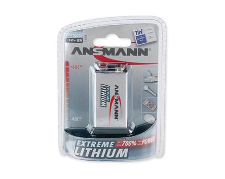 ANSMANN Extreme Lithium 9-V-Block batteri x 9V - Li (5021023)