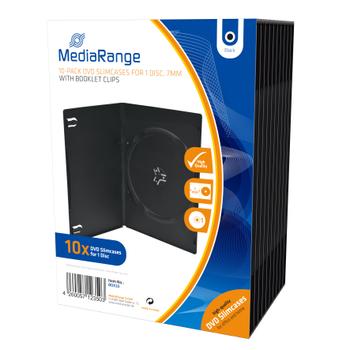 MediaRange Retail pack DVD Case Single Slim DVD smal video boks (BOX33)