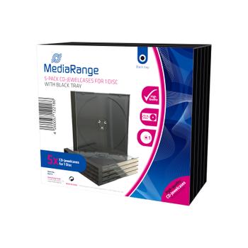 MediaRange CD box  5pcs Single (BOX31)