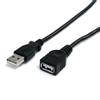 STARTECH 91cm Black USB 2.0 Extension Cable A to A - M/F	 (USBEXTAA3BK)