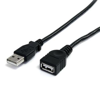 STARTECH 1M BLACK USB 2.0 EXTENSION CABLE A TO A - M/F CABL (USBEXTAA3BK)