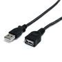 STARTECH "1,8m Black USB 2.0 Extension Cable A to A - M/F"