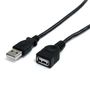 STARTECH StarTech.com 10 ft Black USB 2.0 Extension Cable (USBEXTAA10BK)