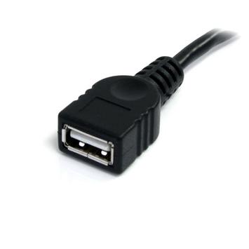 StarTech 6 ft Black USB 2.0 Extension Cable A to A - M/F - USB extension cable - USB (M) to USB (F) - USB 2.0 - 6 ft - black - USBEXTAA6BK - USB-forlengelseskabel - USB til USB - 1.8 m (USBEXTAA6BK)