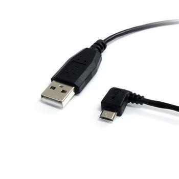 STARTECH 3 ft USB to Left Angle Micro USB Cable (UUSBHAUB3LA)