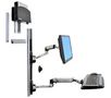 ERGOTRON LX ARM II WM LCD and KB WITH CPU HOLDER POLISHED ALUMINUM