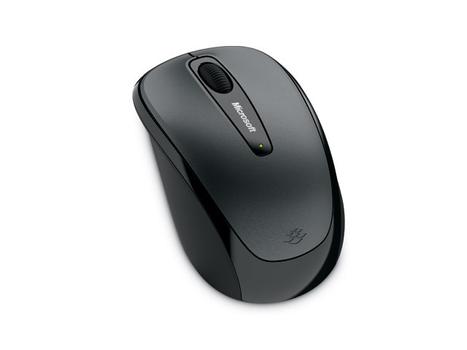 MICROSOFT Wireless Mobile Mouse 3500 - Mus - höger- och vänsterhänta - optisk - 3 knappar - trådlös - 2.4 GHz - trådlös USB-mottagare - svart (GMF-00042)