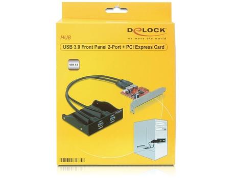 DELOCK Geh Zub Frontpanel 3,5'' 2x USB 3.0 (inkl.  (61775)