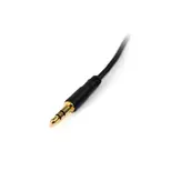 StarTech 3 ft Slim 3.5mm Stereo Audio Cable - M/M - Lydkabel - ministereojakk (hann) til ministereojakk (hann) - 91 cm - svart (MU3MMS)