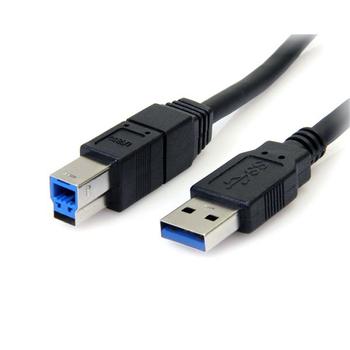 STARTECH 1.8m Black SuperSpeed USB 3.0 Cable A/B (USB3SAB6BK)