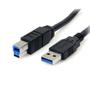 STARTECH 1.8m Black SuperSpeed USB 3.0 Cable A/B