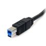 STARTECH 1.8m Black SuperSpeed USB 3.0 Cable A/B (USB3SAB6BK)