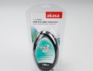 AKASA USB-Förlängningskabel 1.5m USB-A USB-A Svart (AK-CBUB02-15BK)