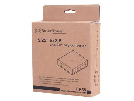 SILVERSTONE Bay Conv. 5,25 to 3,5/2x2,5 (SST-FP55B)