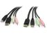 STARTECH "1,8m 4-in-1 USB DisplayPort KVM Switch Cable w/ Audio & Microphone"