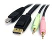 STARTECH "1,8m 4-in-1 USB DisplayPort KVM Switch Cable w/ Audio & Microphone" (DP4N1USB6 $DEL)
