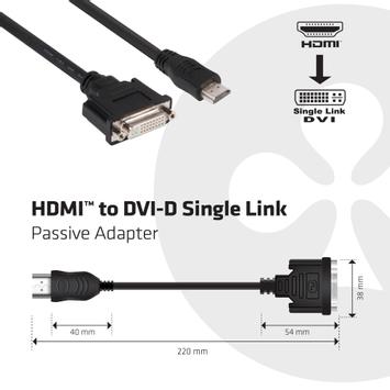 Club 3D video adapter - HDMI / DVI (CAC-HMD>DFD)