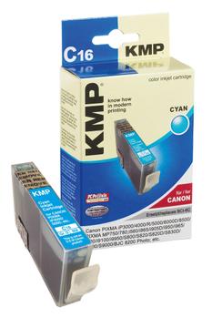 KMP C16 ink cartridge cyan compatible with Canon BCI-6 C (0958,0003)