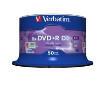 VERBATIM DVD+R DL 8x Matt Silv. 50pk