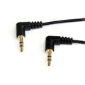 STARTECH 1 FT SLIM 3.5MM RIGHT ANGLE STEREO AUDIO CABLE - M/M CABL