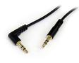 STARTECH 30cm Slim 3.5mm to Right Angle Stereo Audio Cable - M/M	