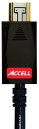 ACCELL AVGrip Pro HDMI-kabel,  19-pin ha-ha, 1m, svart (B104C-003B)