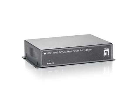 LEVELONE 24V AC HIGH POWER POE SPLITTER (POS-4002)