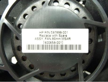 Hewlett Packard Enterprise Assembly Fan 80Mm Msar (600659-001)