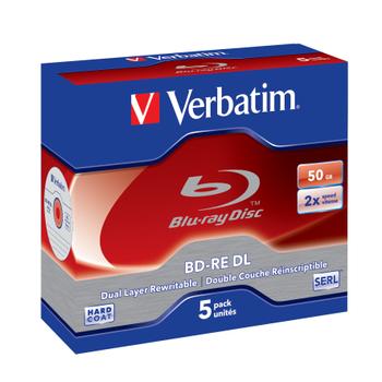 VERBATIM BD-RE DL  50GB 2X, Scratchguard (43760)