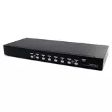 StarTech 8 Port VGA KVM Switch - 1U Rack Mount - USB VGA KVM Switch with Audio - 1920 x 1440 @60hz - KVM Video Switch (SV831DUSBAU) - KVM / lydsvitsj - 8 porter (SV831DUSBAU)