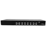 StarTech 8 Port VGA KVM Switch - 1U Rack Mount - USB VGA KVM Switch with Audio - 1920 x 1440 @60hz - KVM Video Switch (SV831DUSBAU) - KVM / lydsvitsj - 8 porter (SV831DUSBAU)