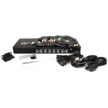STARTECH 8 PORT RACK MOUNT USB VGA KVM SWITCH /W AUDIO CPNT (SV831DUSBAU)