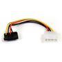 STARTECH 6IN 4 PIN MOLEX TO RIGHT ANGLE SATA POWER CABLE ADAPTER CABL